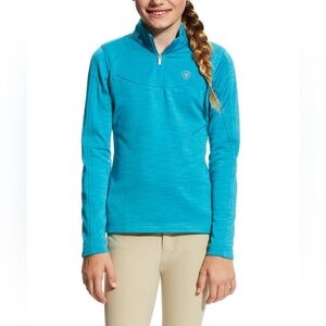 NWT Ariat Girls Conquest 1/2 Zip Riding Sweatshirt